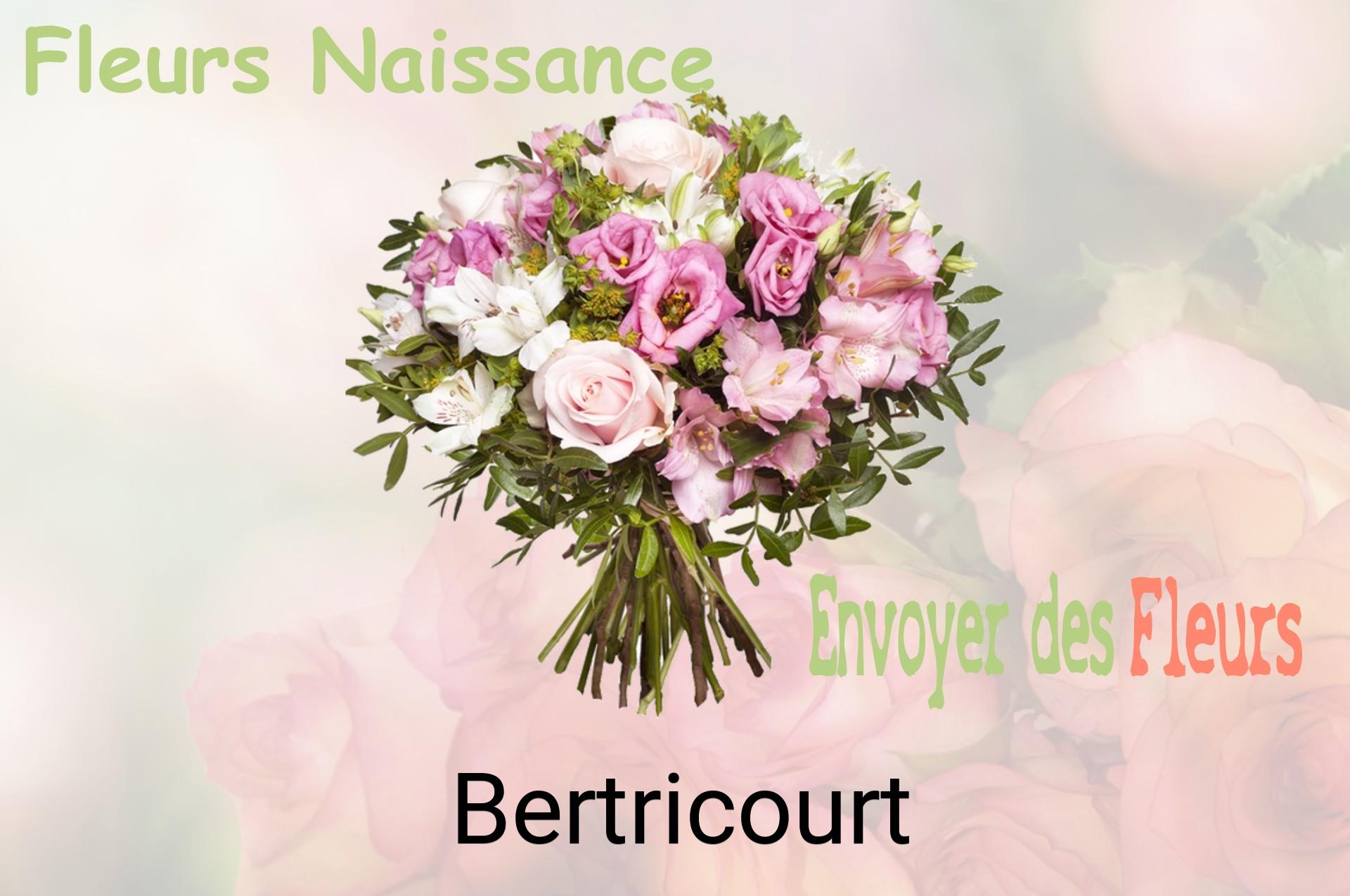 Bouquet de fleurs de naissance livré à Bertricourt